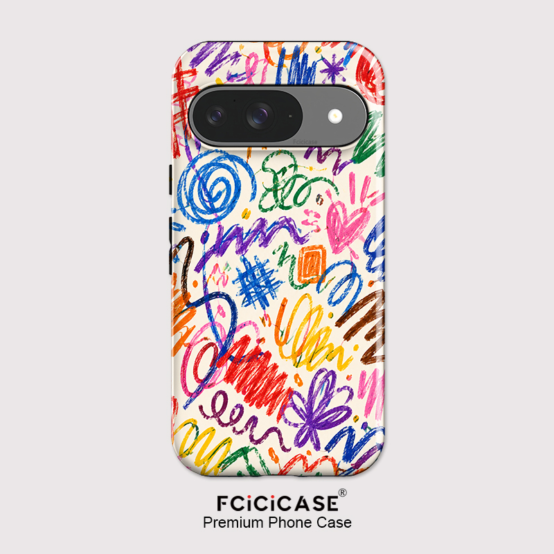 Google Pixel 9 - Fcicicase 아트 페인팅 폰 케이스 (구글